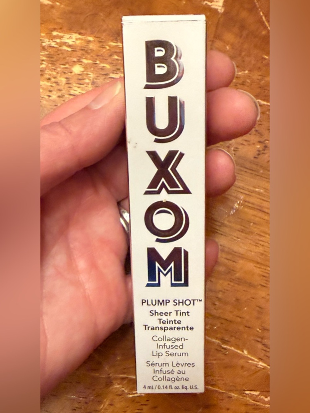 Buxom Plump Shot Sheer Tint Collagen-Infused Lip Serum-Cherry Pop-Full Size NIB